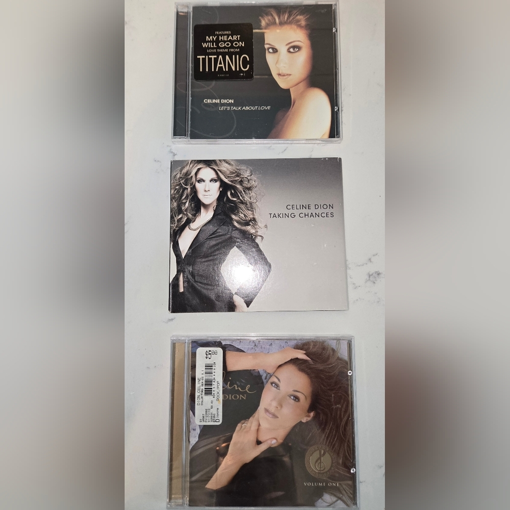 Great set of three Celine Dion CDs.